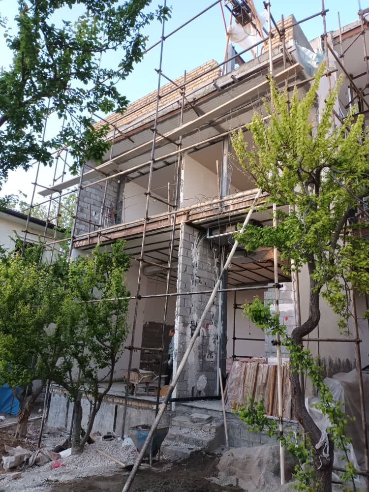 Scaffolding نصب داربست در شهرک ولیعصر