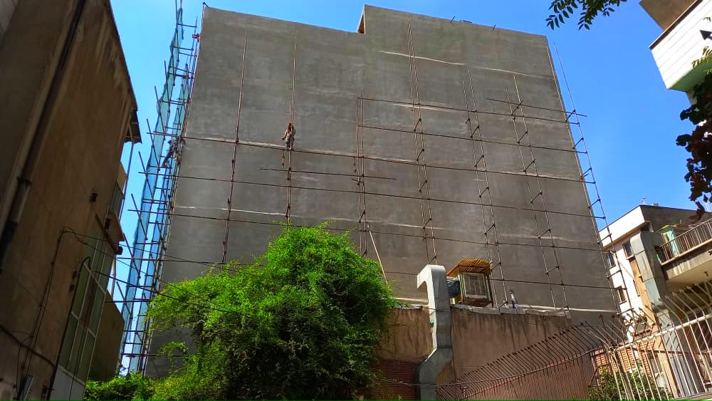 Scaffolding نصب داربست در ولیعصر