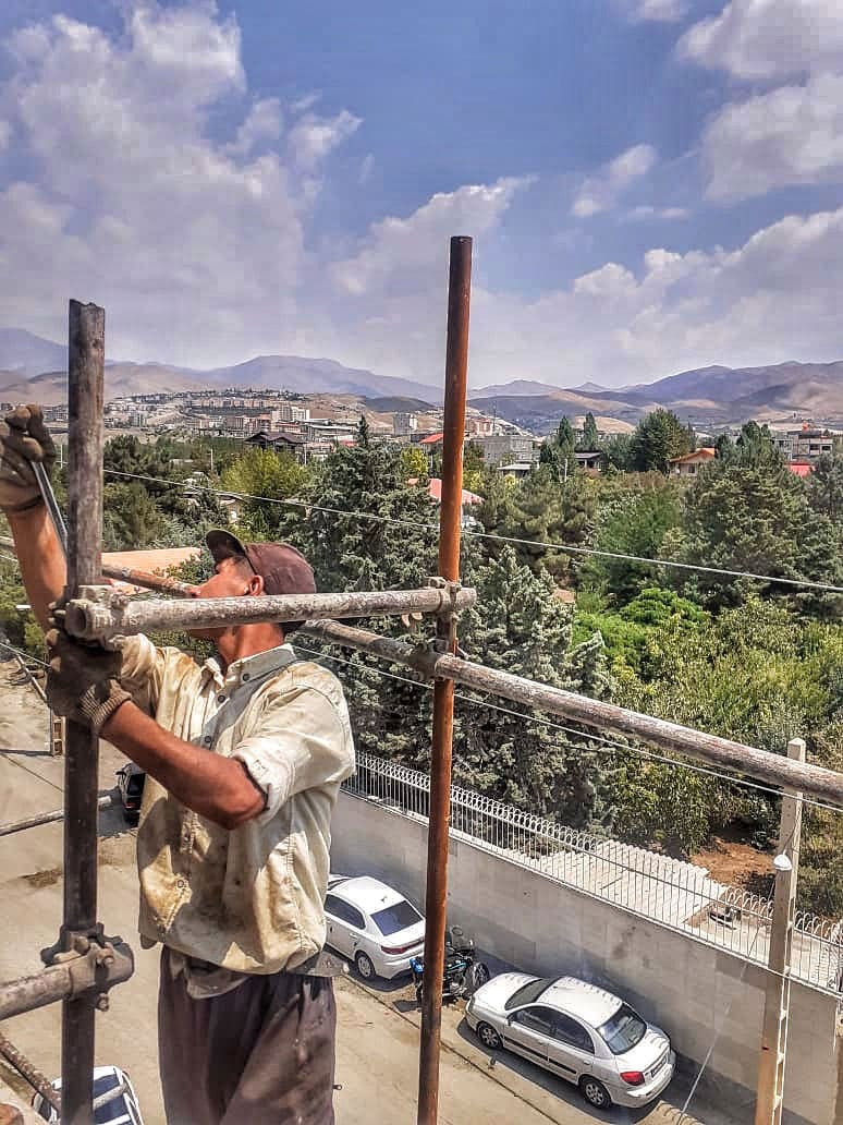 Scaffolding in zahedan نصب داربست در زاهدان