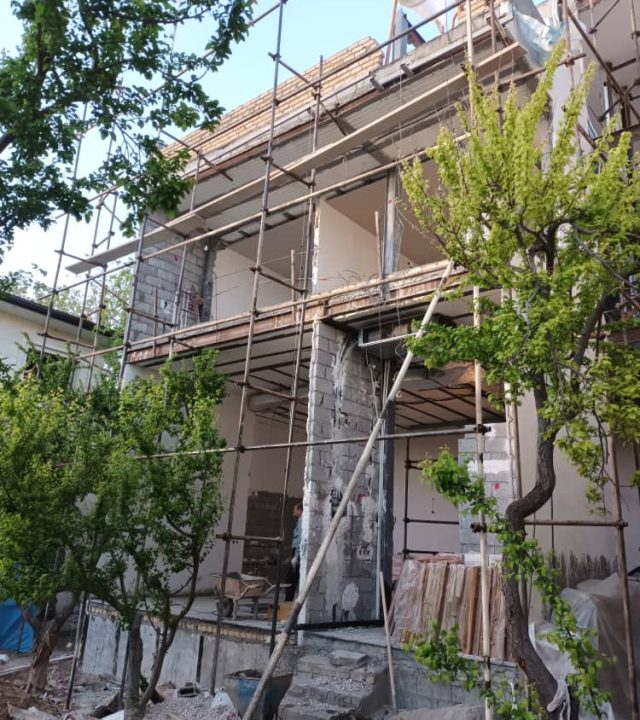 Scaffolding نصب داربست در شهرک ولیعصر
